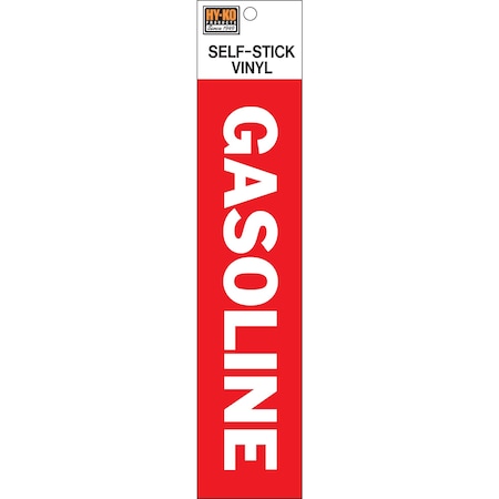 Hy-Ko Gasoline Sign 2" x 8", 10PK A00840